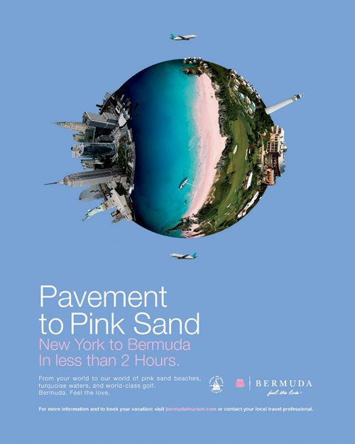 Husani Barnwell portfolio: Bermuda New York Print Ad