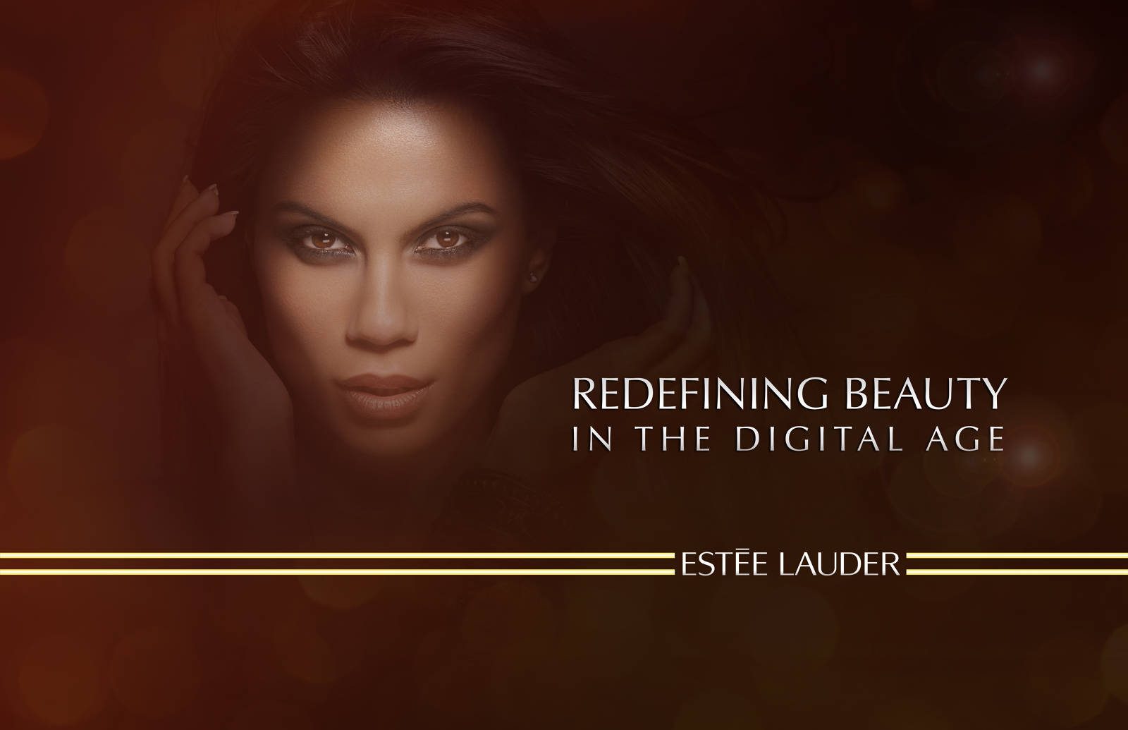 Husani Barnwell portfolio: Estée Lauder digital innovation suite title frame